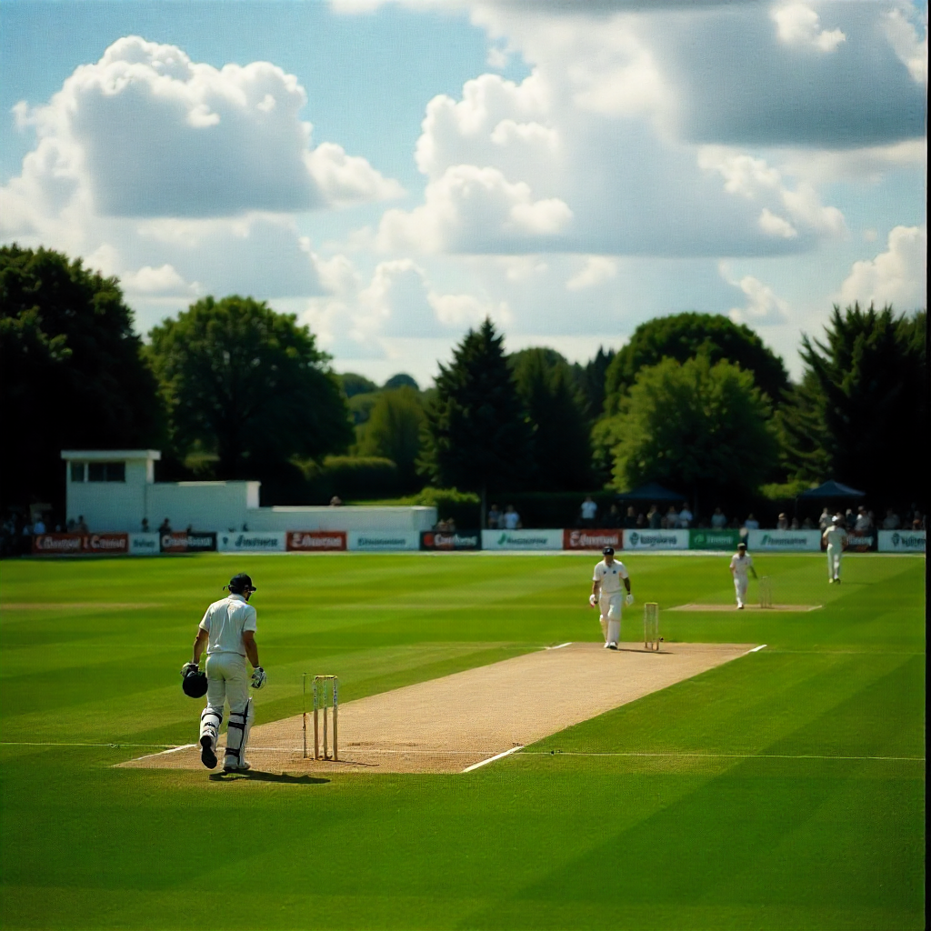 Cricket Player Bowling